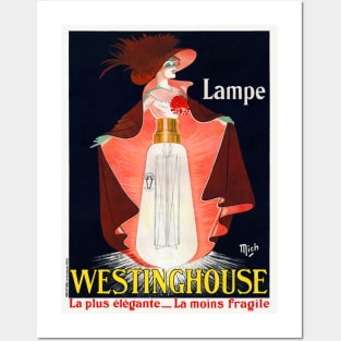 Lampe Westinghouse France Vintage Poster 1912 Posters and Art